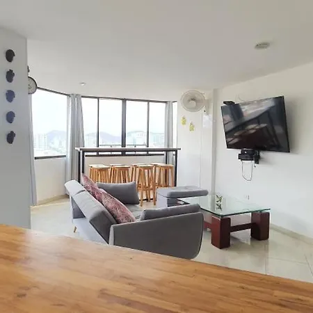 Espectacular Apartamento En La Playa El Rodadero Gaira Exterior photo